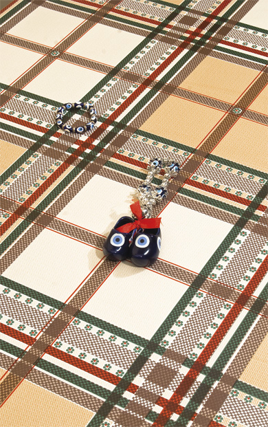 Elyaflı Baskılı Pvc Masa Örtüsü